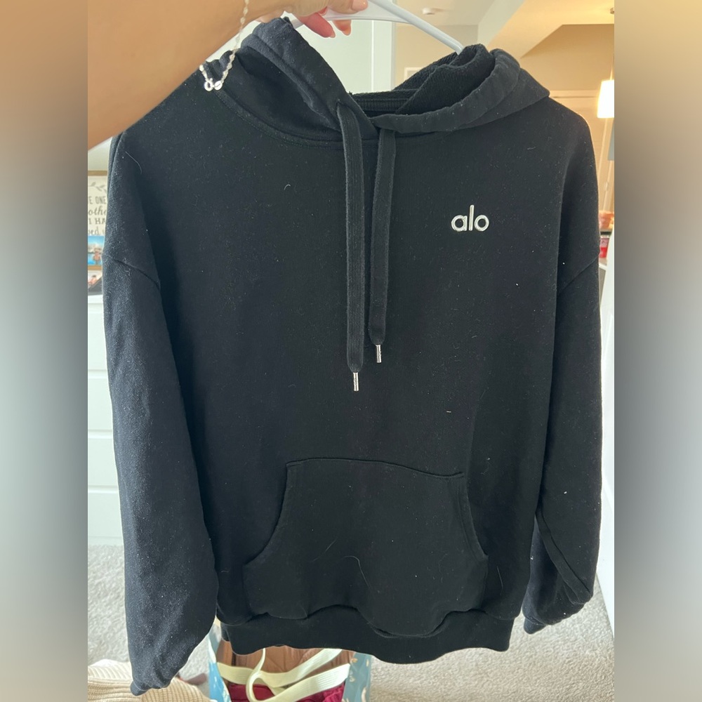 Alo black hoodie for women